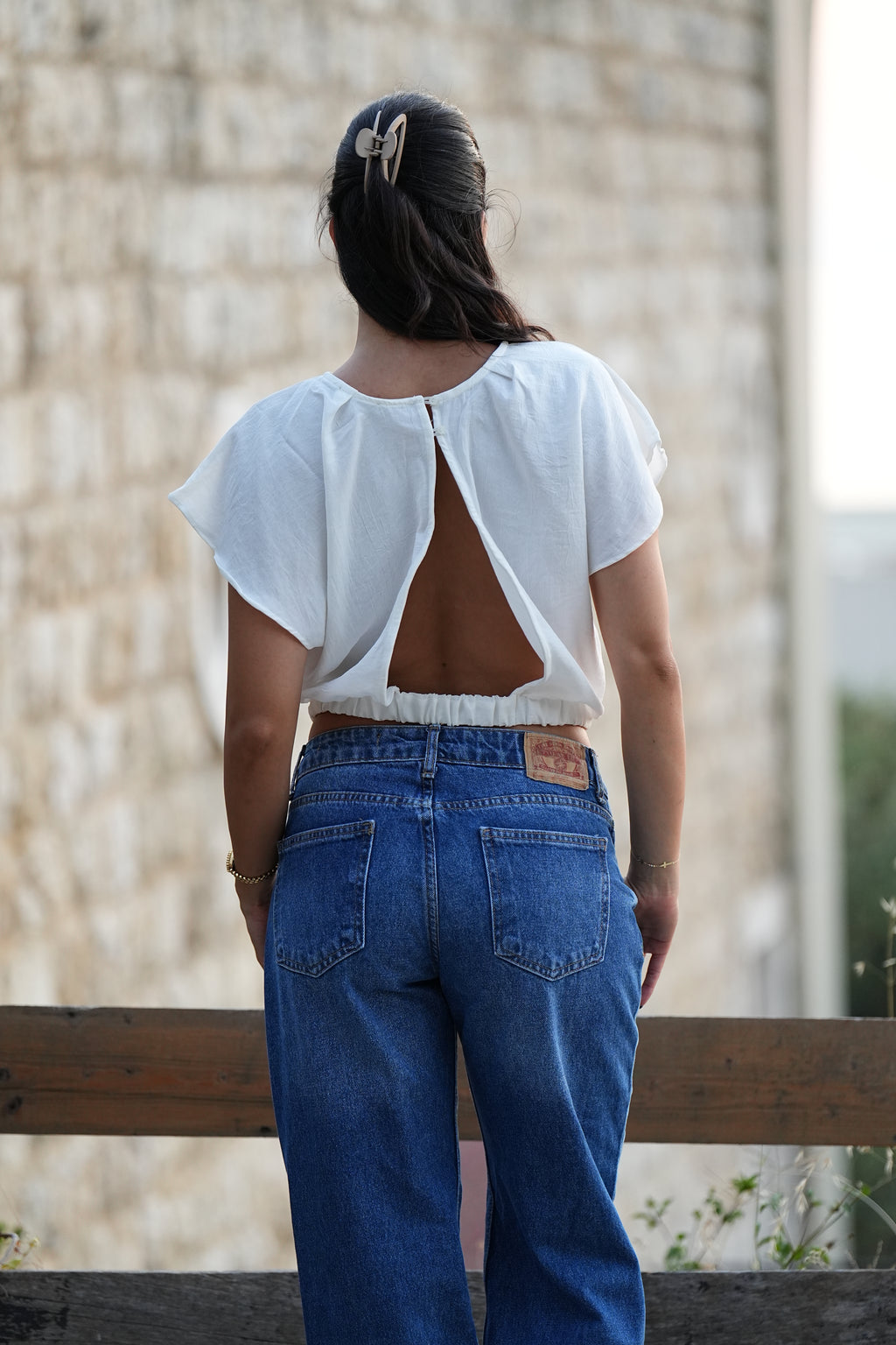 Celeste Open-Back Top