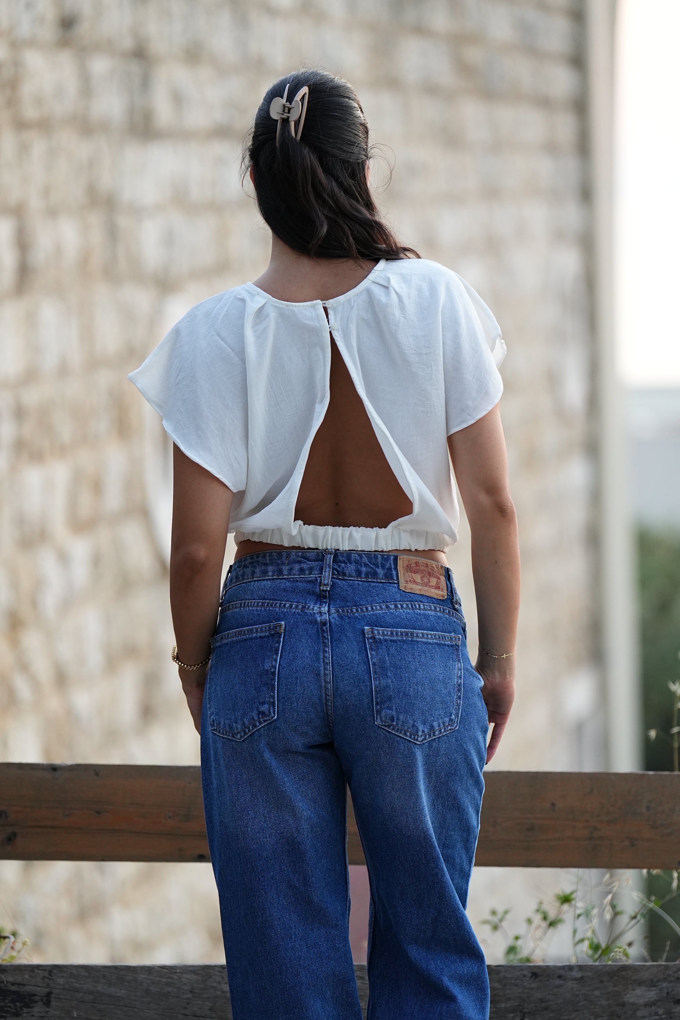 Celeste Open-Back Top