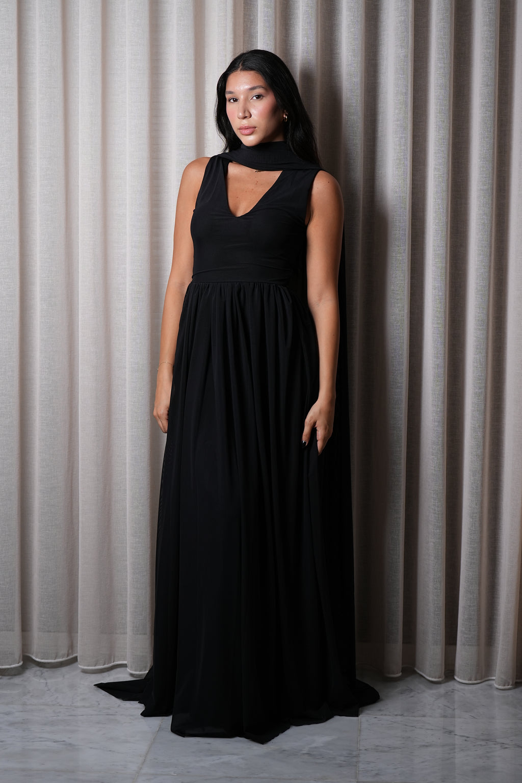 Midnight Veil Dress