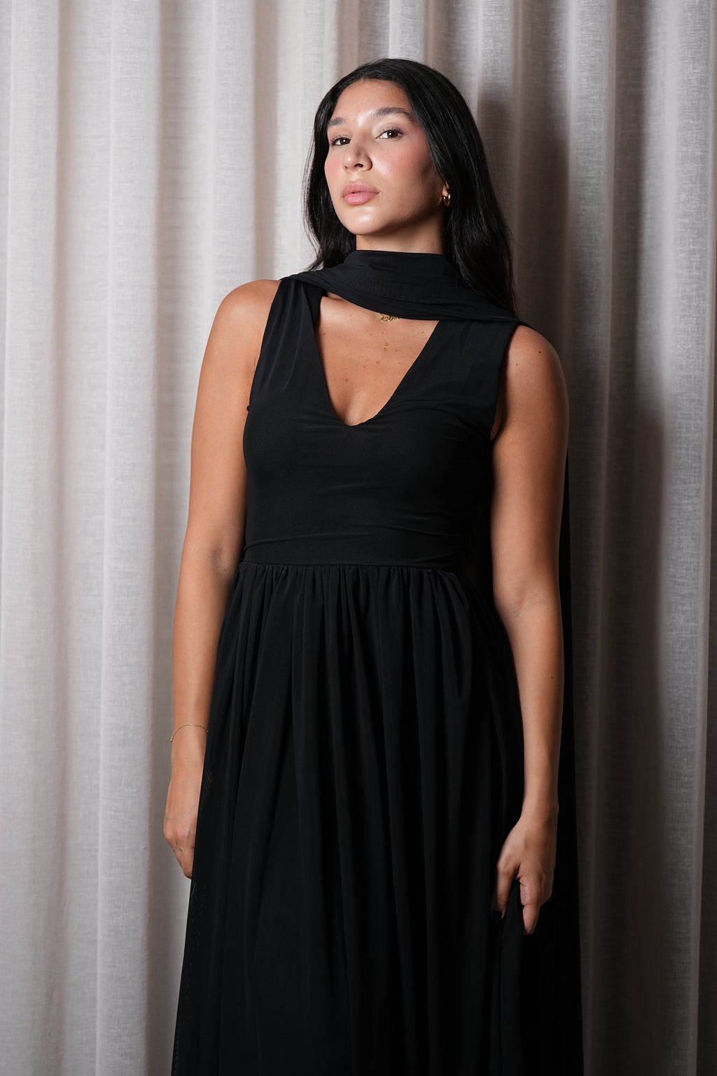 Midnight Veil Dress