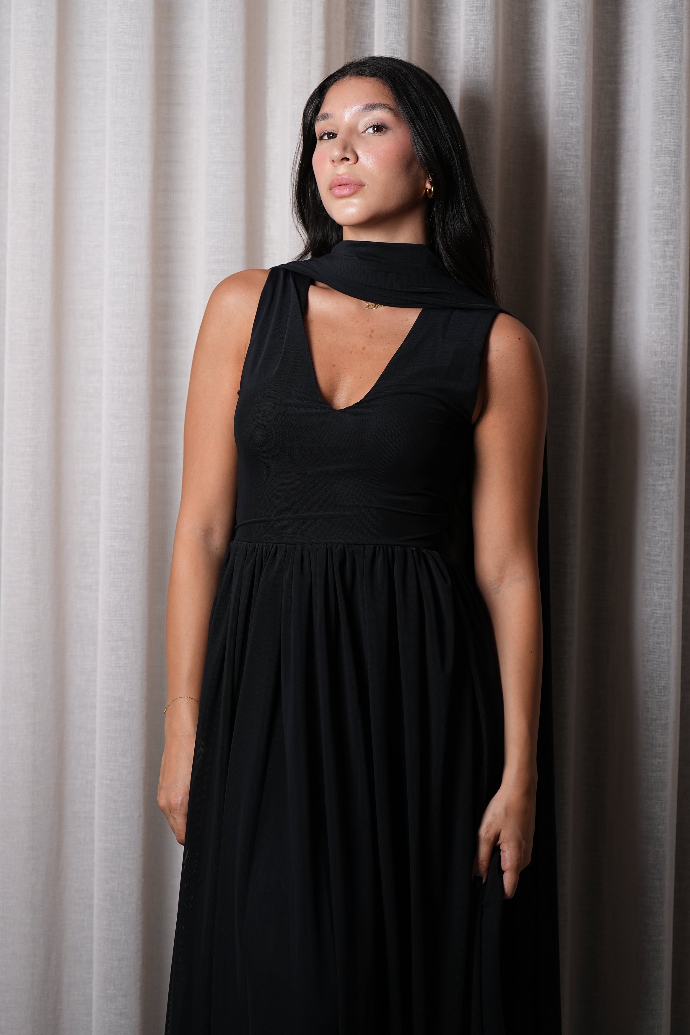 Midnight Veil Dress