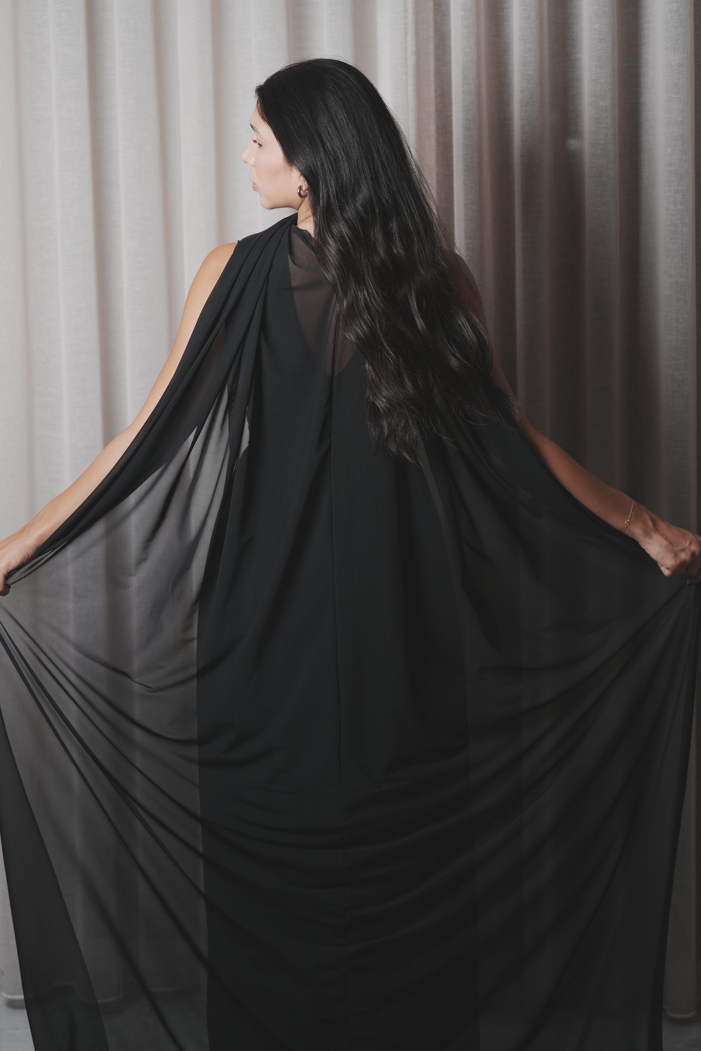 Midnight Veil Dress