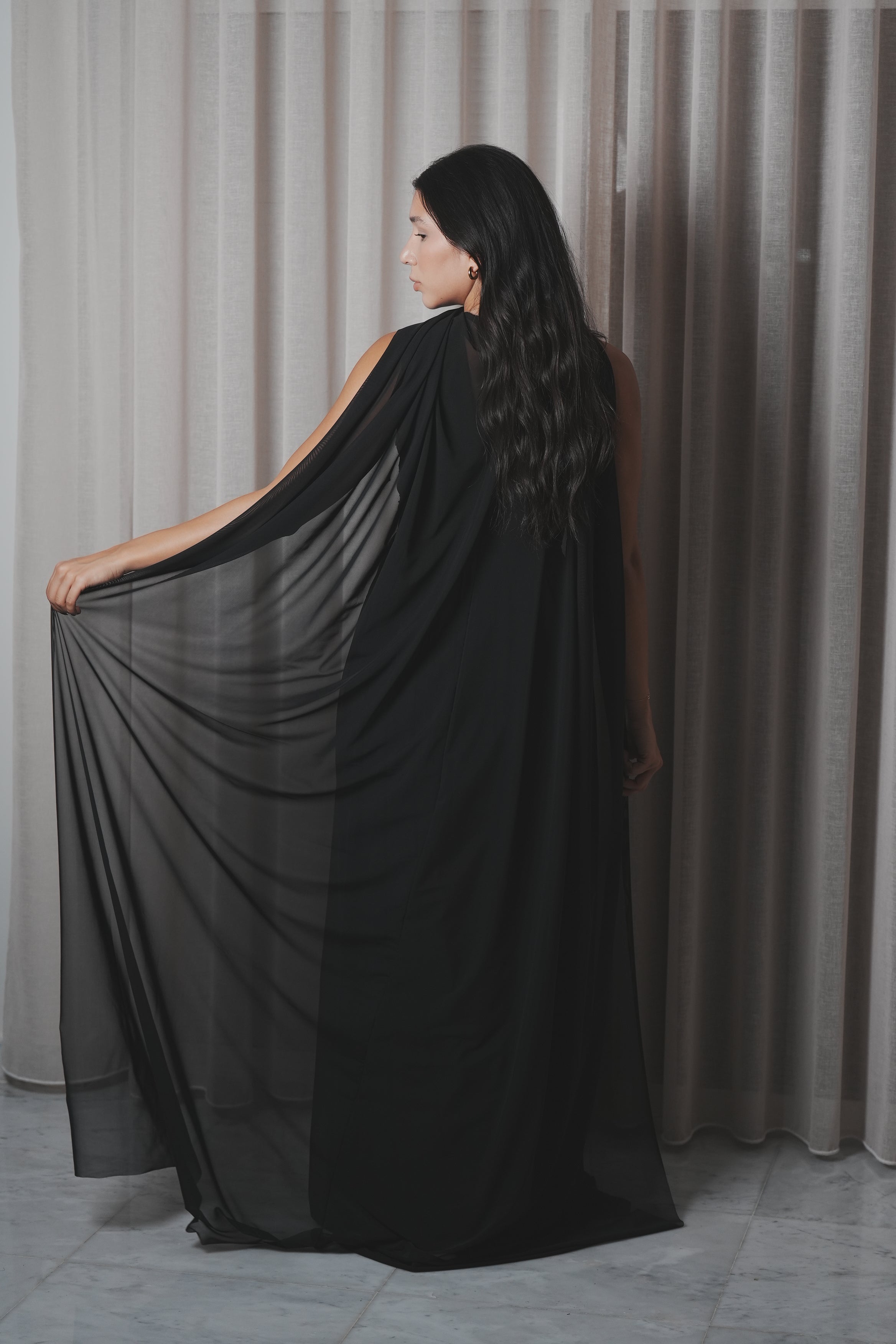 Midnight Veil Dress