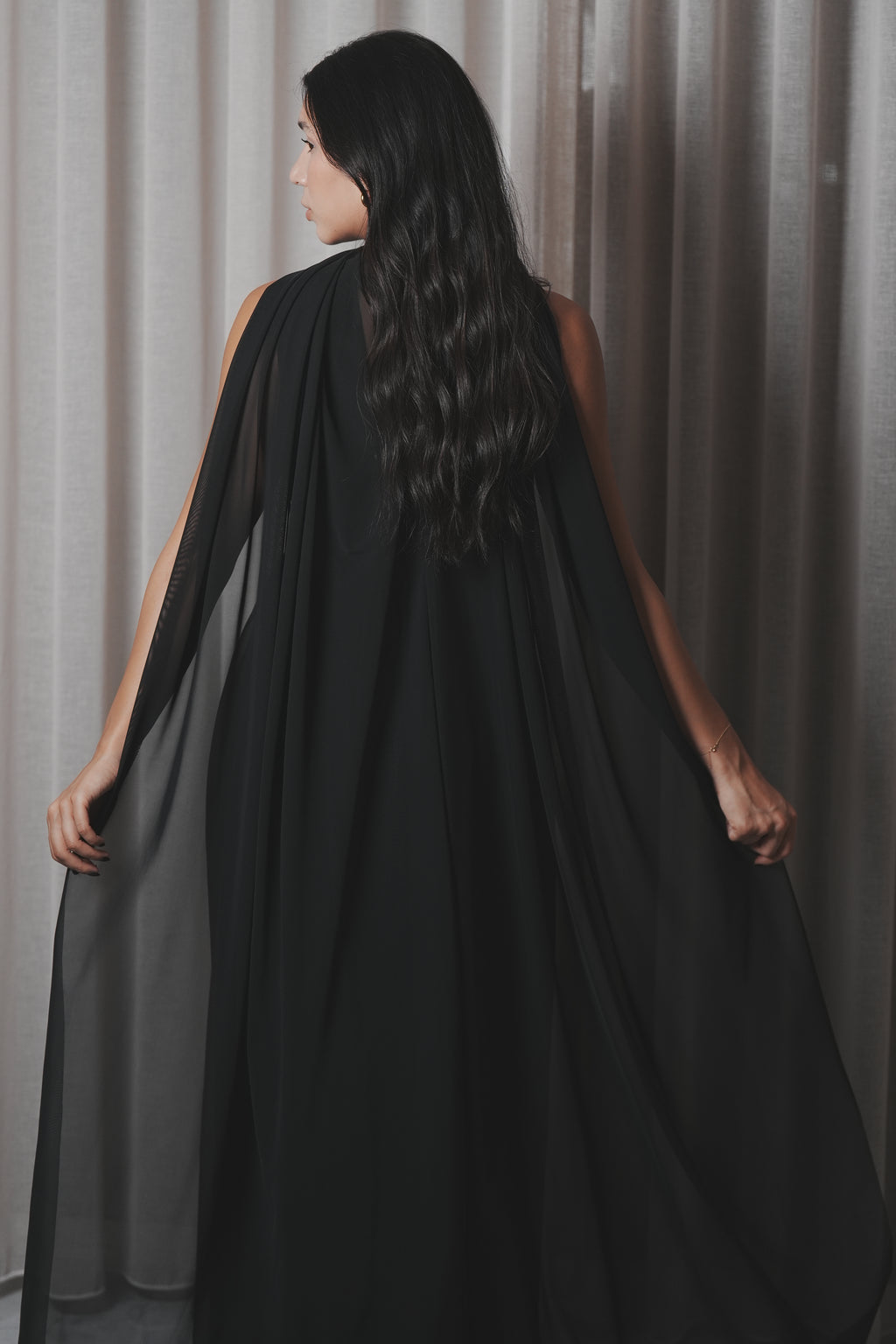 Midnight Veil Dress