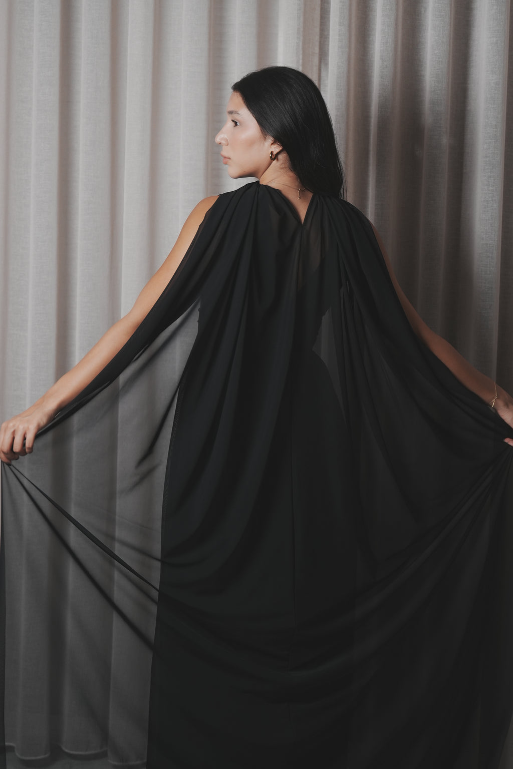 Midnight Veil Dress
