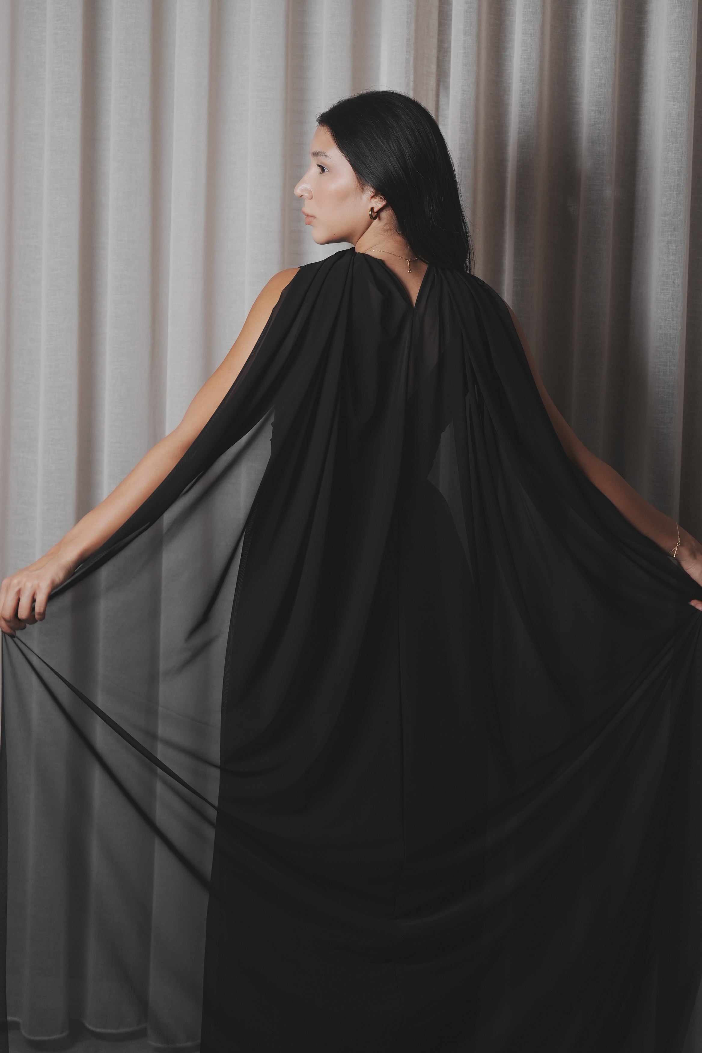 Midnight Veil Dress